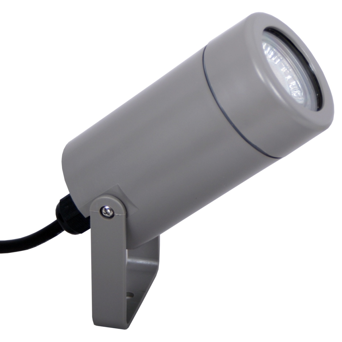 GK Κινητός Προβολέας Rio Gu10 ασημί IP65 Max 7W seaside class ABS/PC/GLA 30cm 2*0.75mm2 καλώδιο
