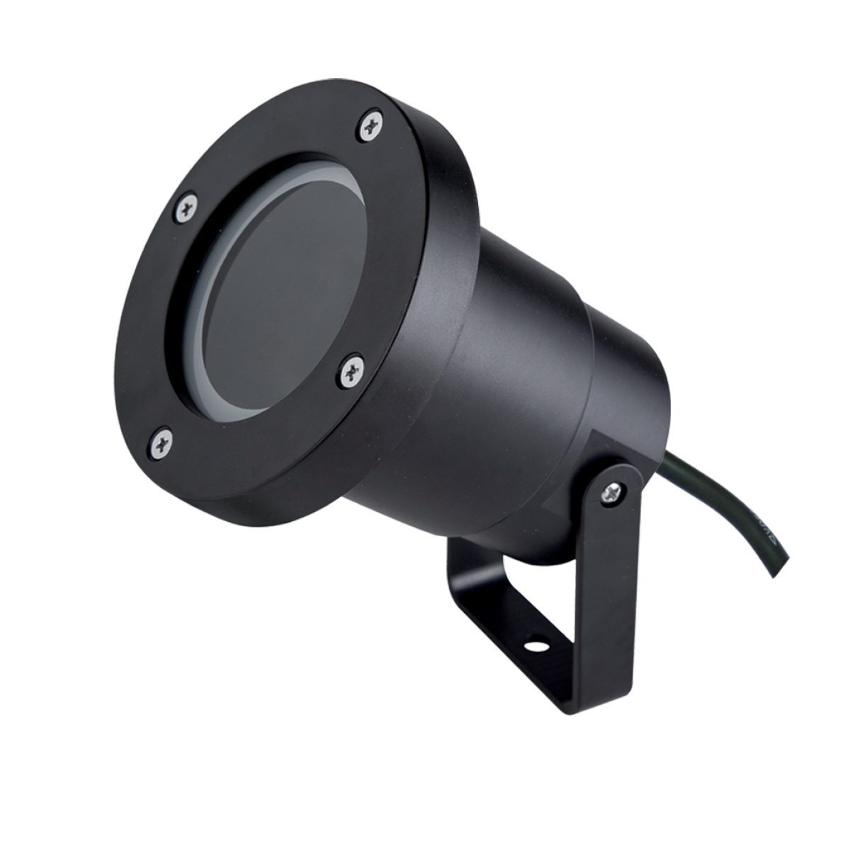 GK Κινητός Προβολέας Flash Μαύρο IP65 Gu10  Max 7W Seaside Class-ABS/PC/GLA 30cm 2*0.75mm2 Καλώδιο