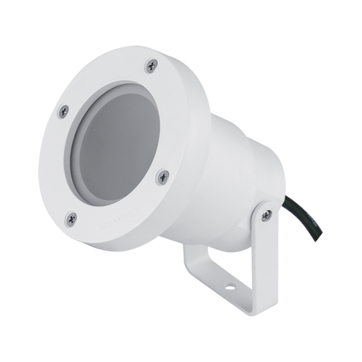 GK Κινητός Προβολέας Flash Λευκό IP65 GU10  MAX 7W  Seaside Class-ABS/PC/GLA 30cm 2*0.75mm2 καλώδιο