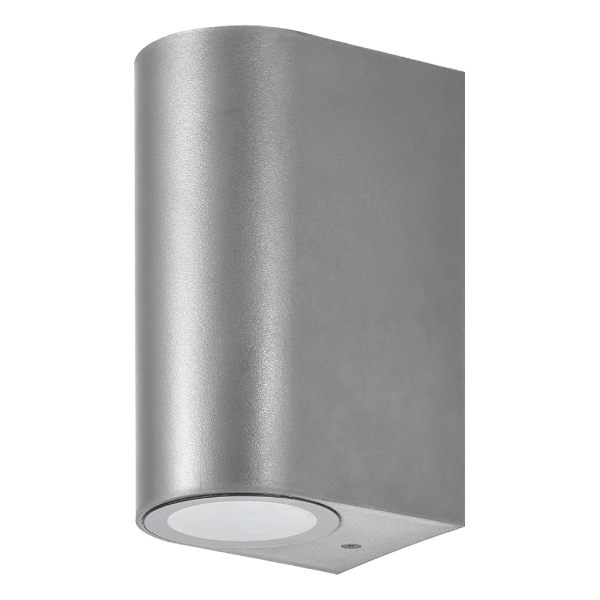 GK Επίτοιχο φωτιστικό Curba Ασημί IP44 GU10 max2Χ7W ABS+PC seaside class h16x7cm
