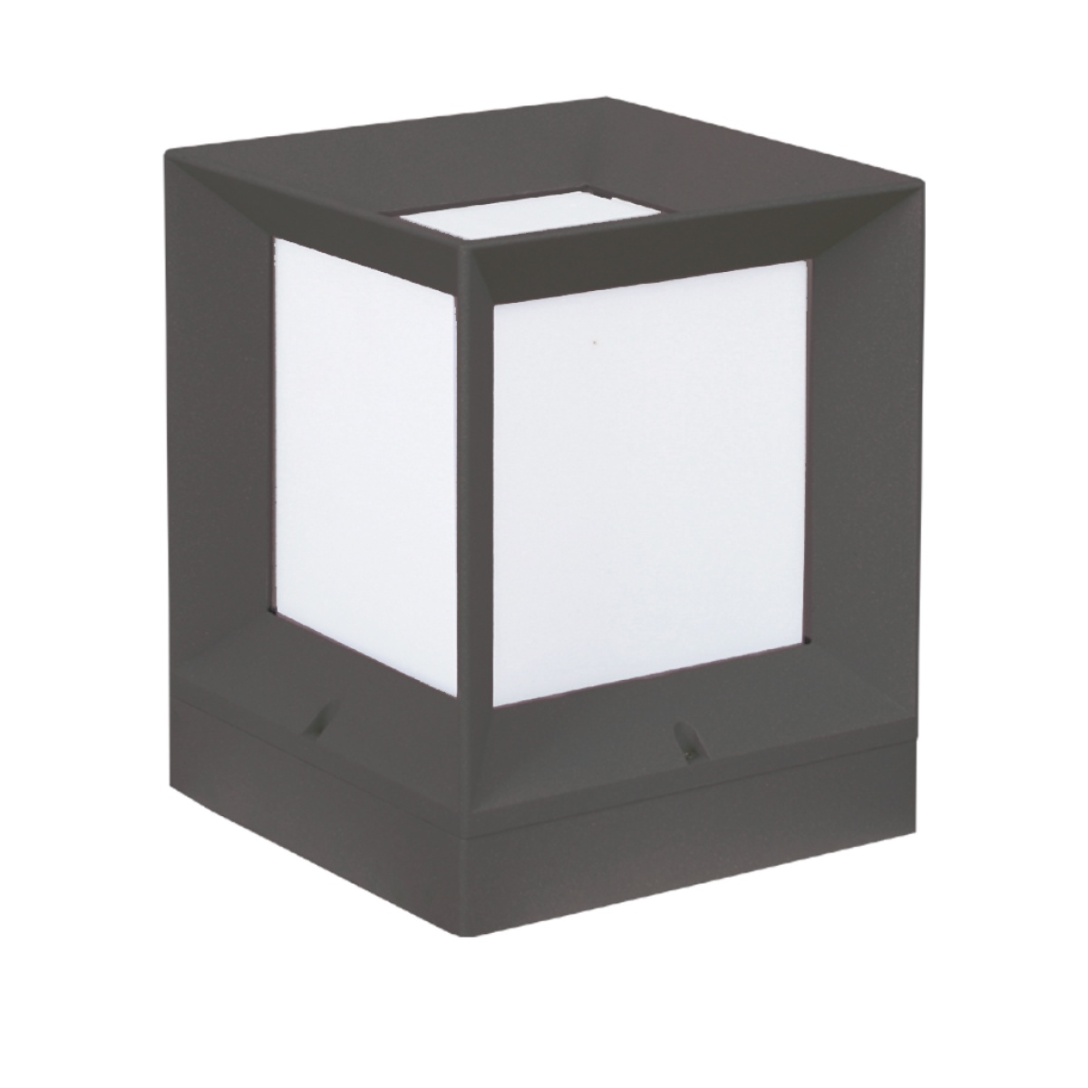 GK Φωτιστικό εδάφους Cubo IP65 Ε27 Ανθρακί h27d22w22cm, Αλουμίνιο & PC