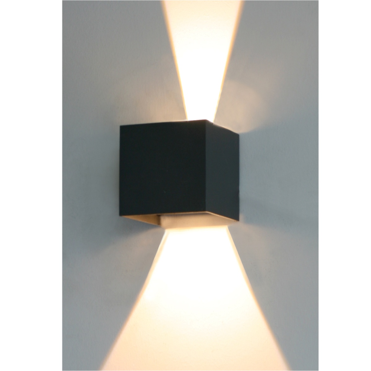 GK Επίτοιχο Στεγανό Φωτιστικό Box Ανθρακί IP44 2x4W 3000K 780lm 4-160⁰ - Image 3
