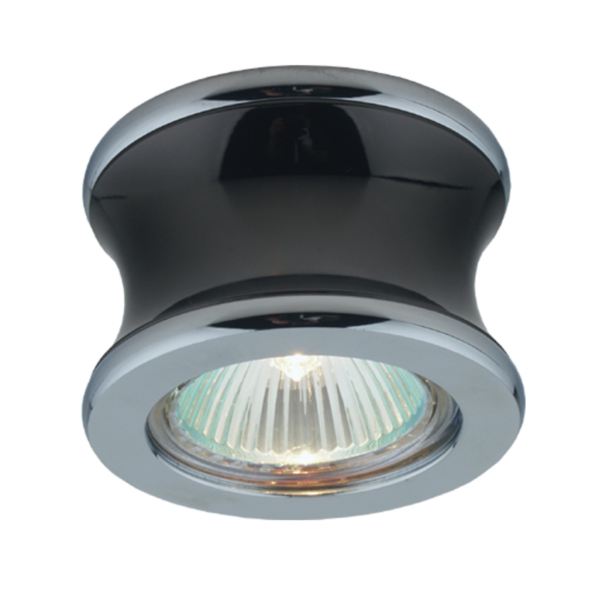 GK Xωνευτό Φωτιστικό NC1163 BK Χρώμιο/Μαύρο GU10 50W 220V h2d7.2cm Κοπή 6cm