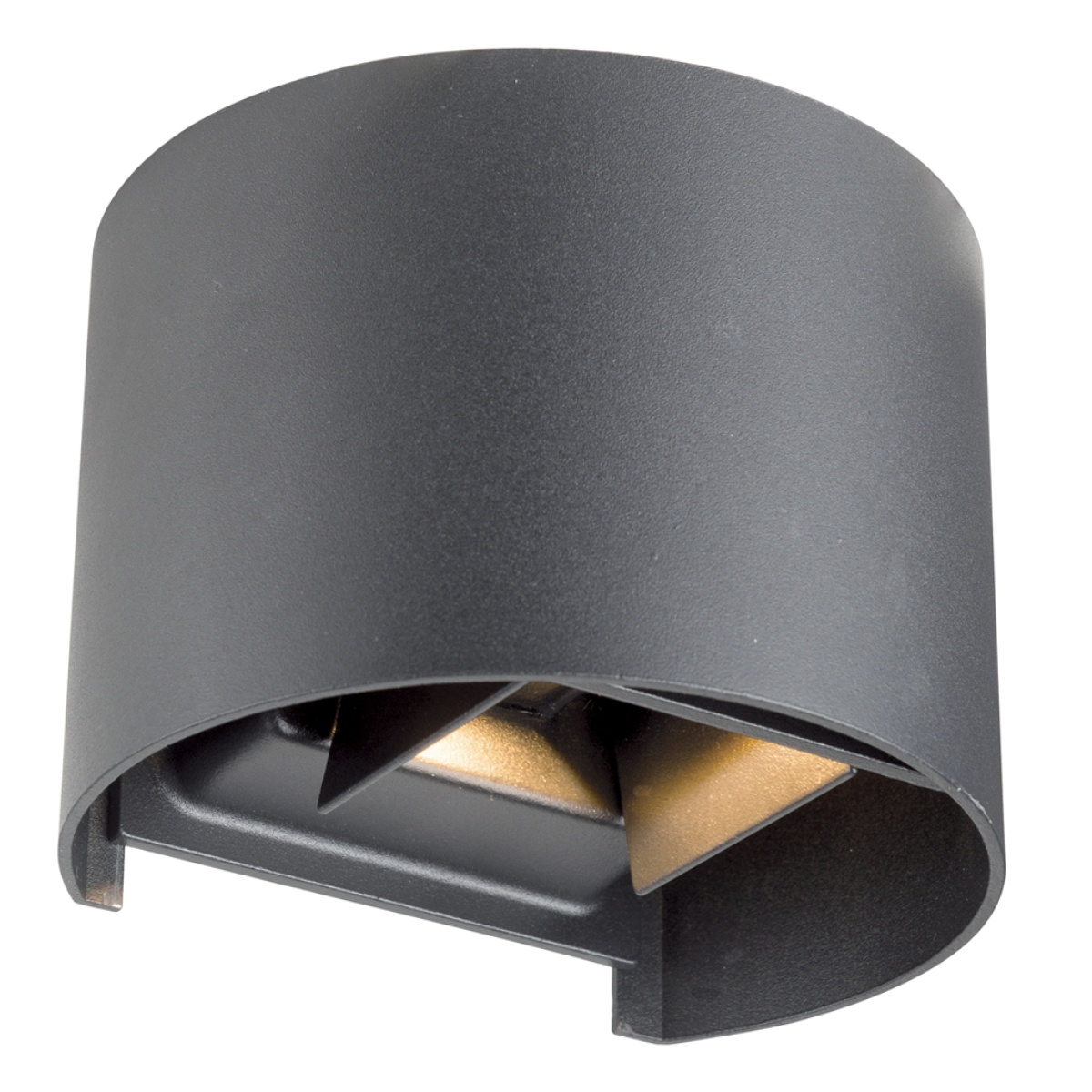 GK Επίτοιχο στεγανό φωτιστικό Gap Ανθρακί IP44 2X4W 3000K 780lm 4-160⁰
