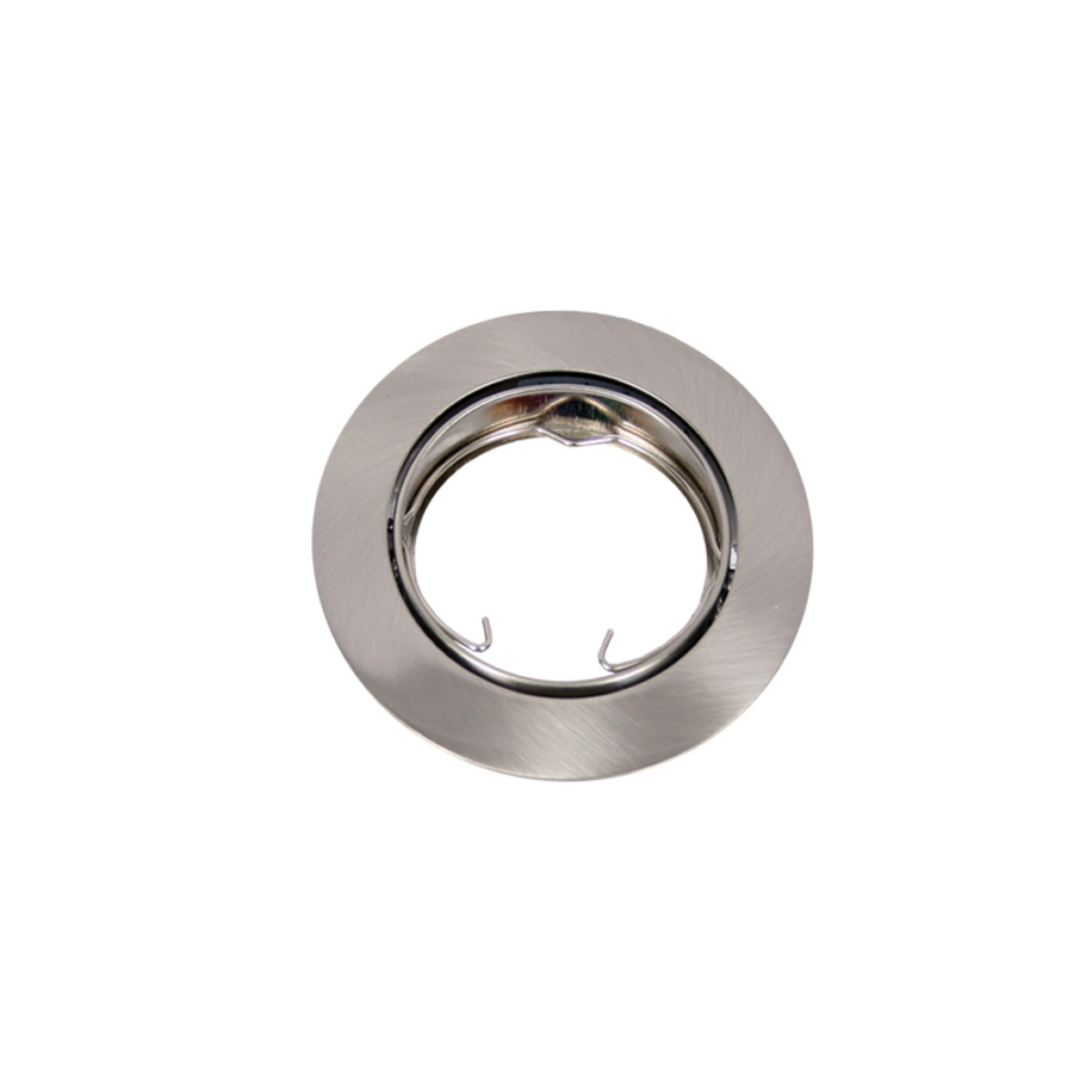 GK Χωνευτό Σταθερό Φωτιστικό Rol 1  Nickel Mat GU10  h2.2d8cm Κοπή 5.8cm