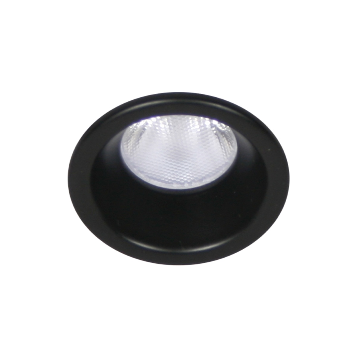 GK Χωνευτό Φωτιστικό Beam Led Mαύρο 3W 3000K 10° IP44 (Xωρίς Tροφοδοτικό) h5.16d3.4cm Κοπή 2.9cm