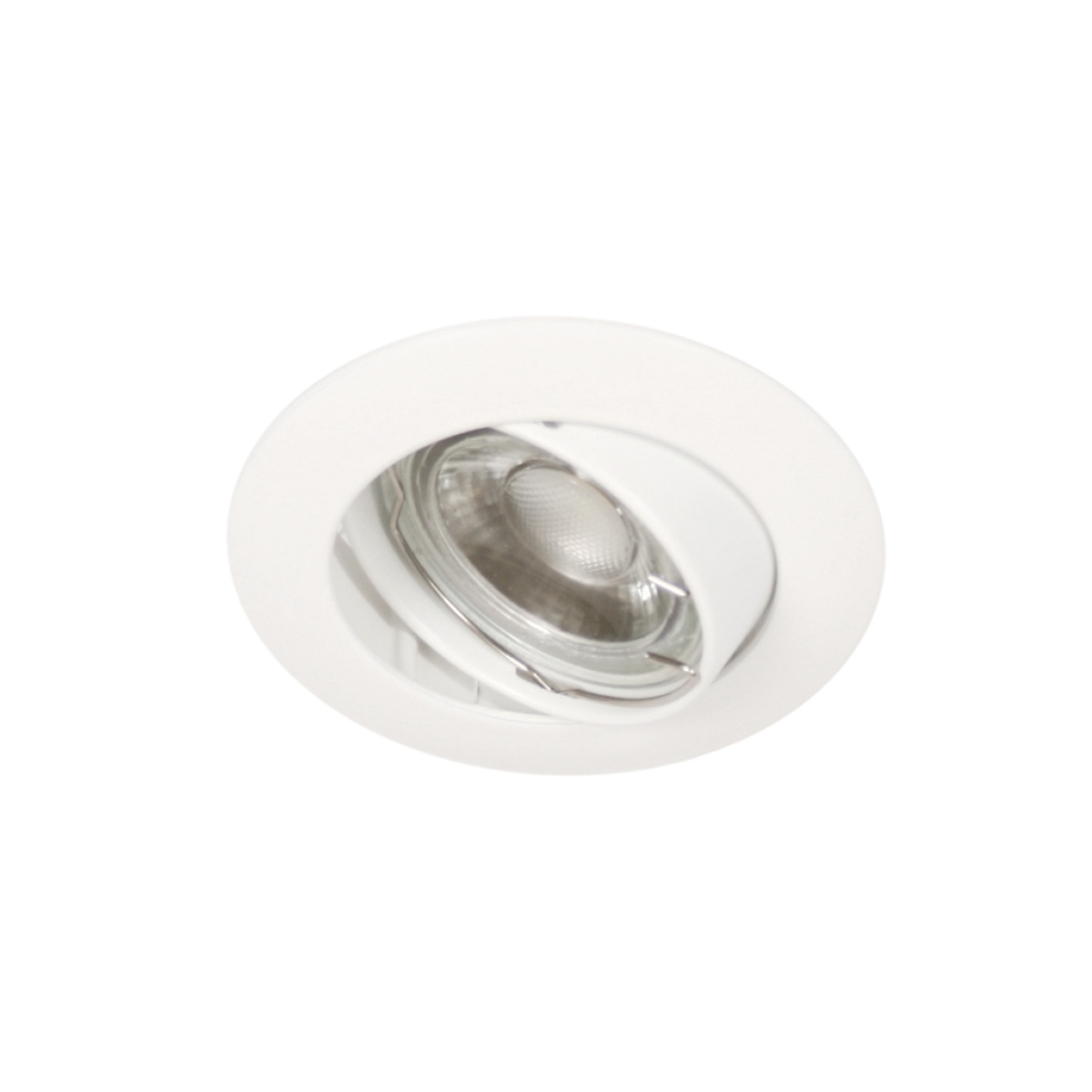 GK Χωνευτό Κινητό Φωτιστικό ROL 2 GU10 Λευκό Ματ d8.3h2.2cm