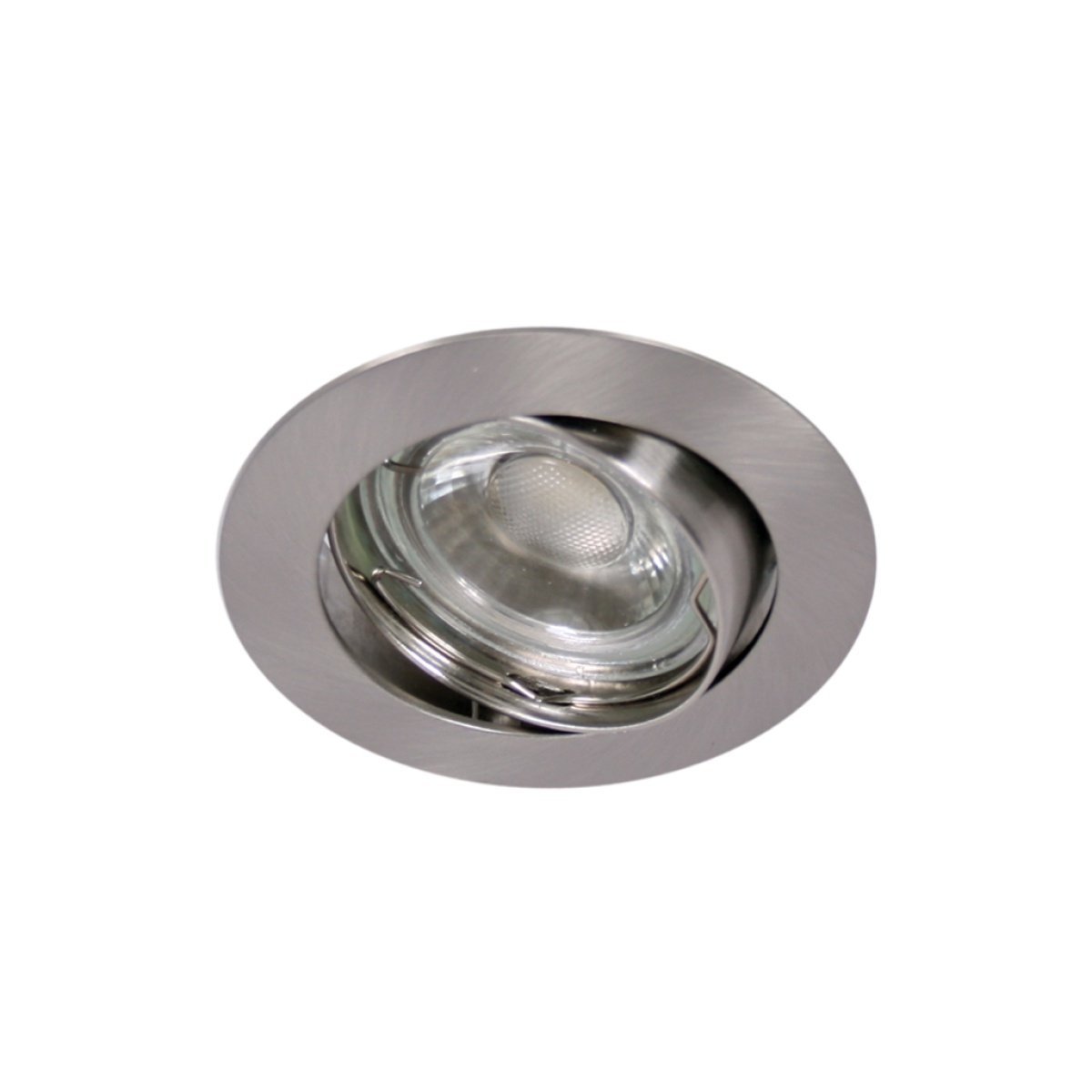 GK Χωνευτό κινητό φωτιστικό Rol 2 GU10 Nickel Ματ d8.3h2.2cm
