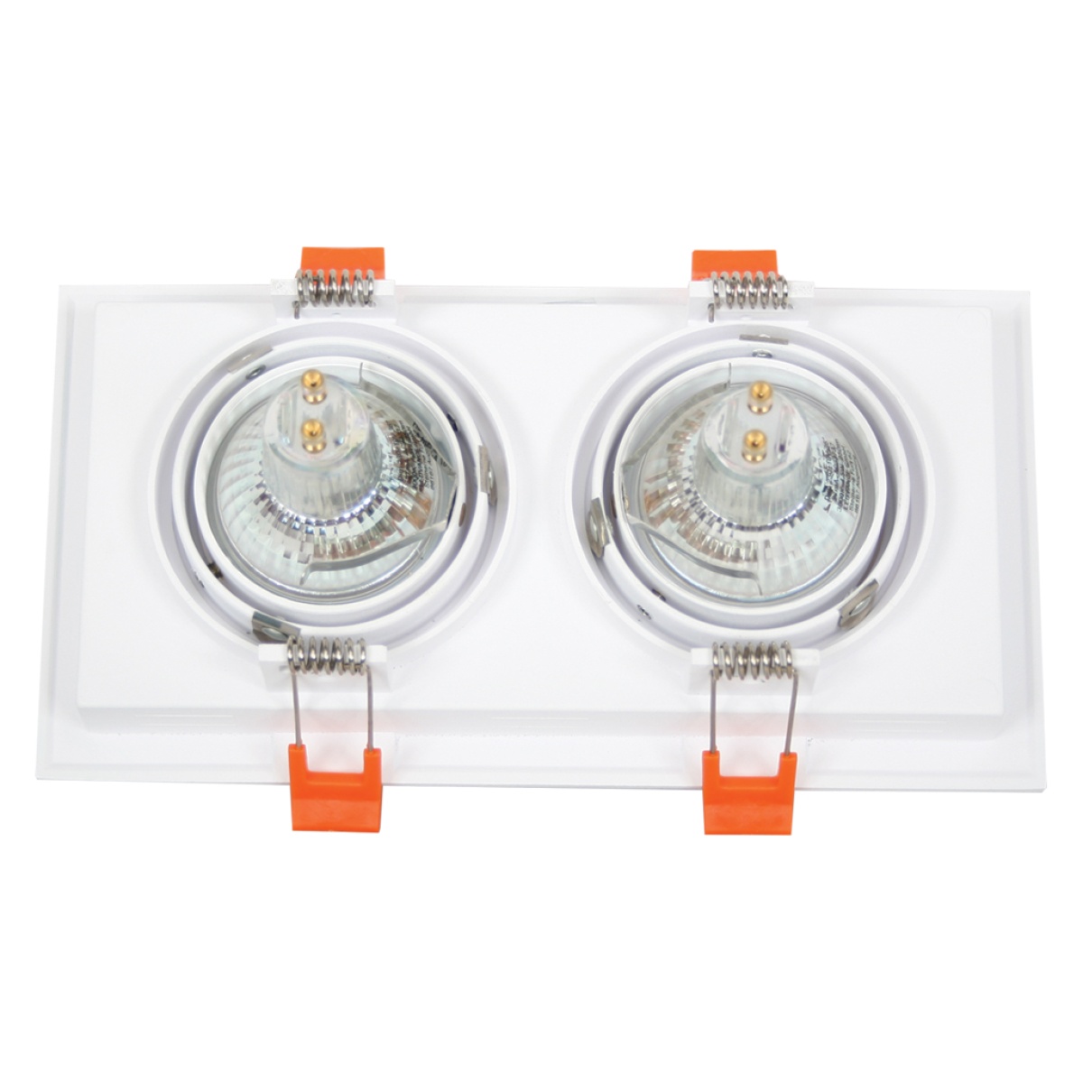 GK Χωνευτό φωτιστικό Dos 2Χ50W Gu10 Λευκό 45⁰(Sandy) 21x11cm - Image 3