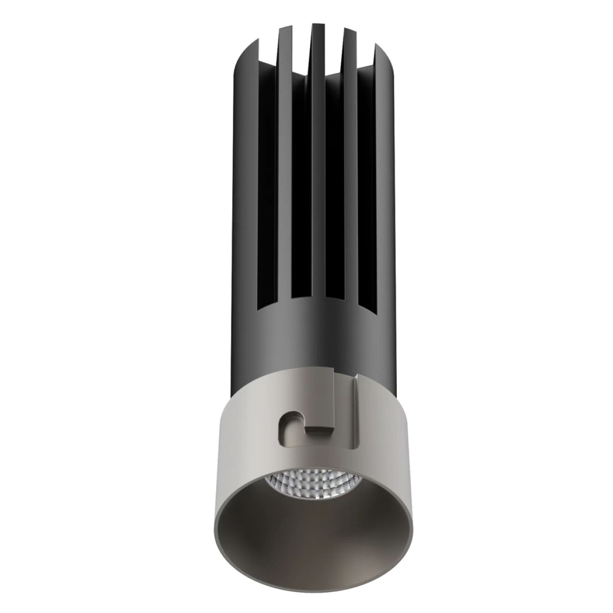 GK Χωνευτό Φωτιστικό Tera Gun Metal (Electroplated) 6W 3000K 24° CRI>90 150mA 30V  d2.6*h8cm 5έτη εγγύη