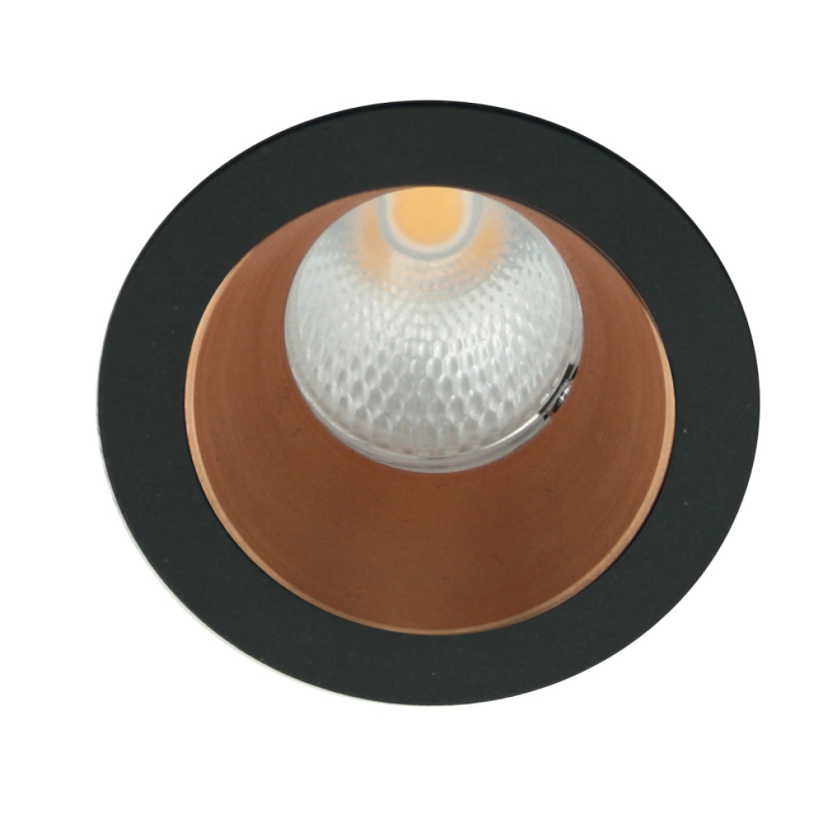 GK Χωνευτό Tera Coper Gold (Electroplated) 10W 3000K 36° CRI>90 250mA 36V  d3*h9cm Bridgelux 5έτη εγγύη - Image 3