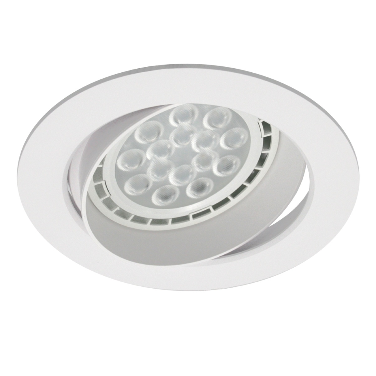 GK Χωνευτό Κινητό φωτιστικό Syra Λευκό Gu10 QR-111 15W Pc d165h41mm Seaside Class Κοπή 135mm