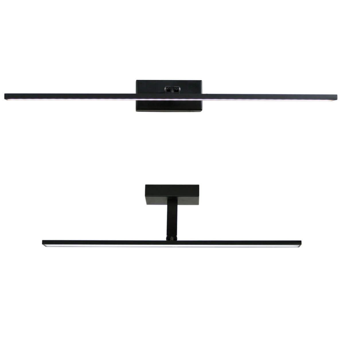 GK Φωτιστικό Led Capri 12W 3000K Black mat(sandy) IP44 60CM κινητό