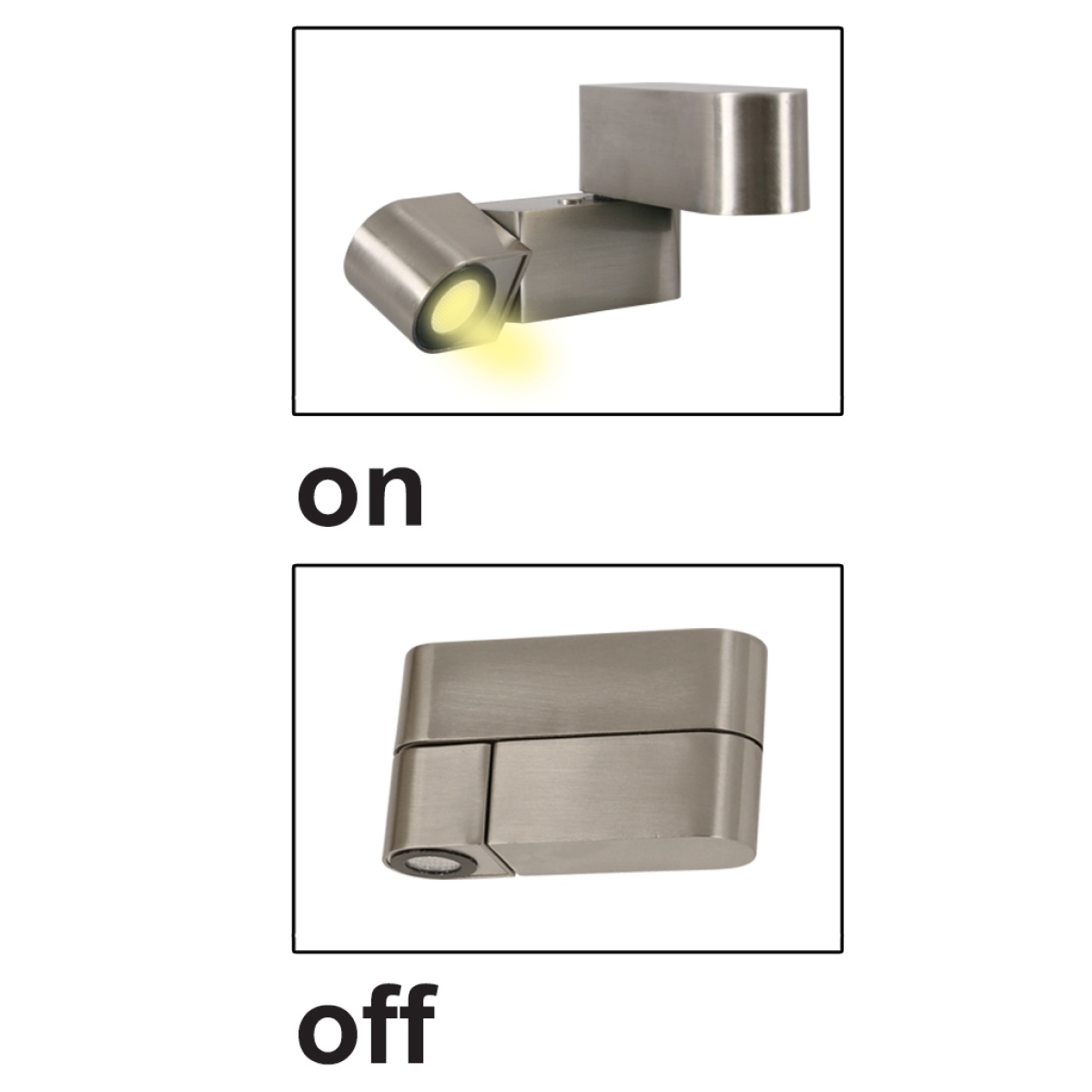 GK Φωτιστικό Arm αριστερό Led 3W 3000K 30° Nickel Mat - Image 3