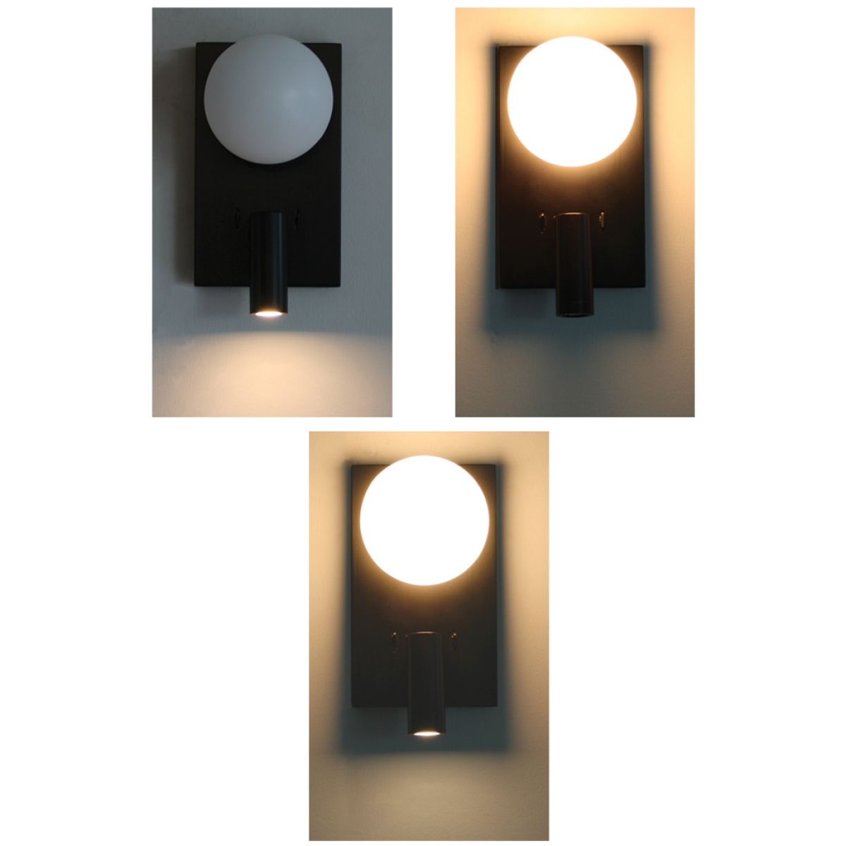 GK Επίτοιχο φωτιστικό Polo G9 10W& Led 3W 3000K 25° Μαύρο (Sandy) - Image 3