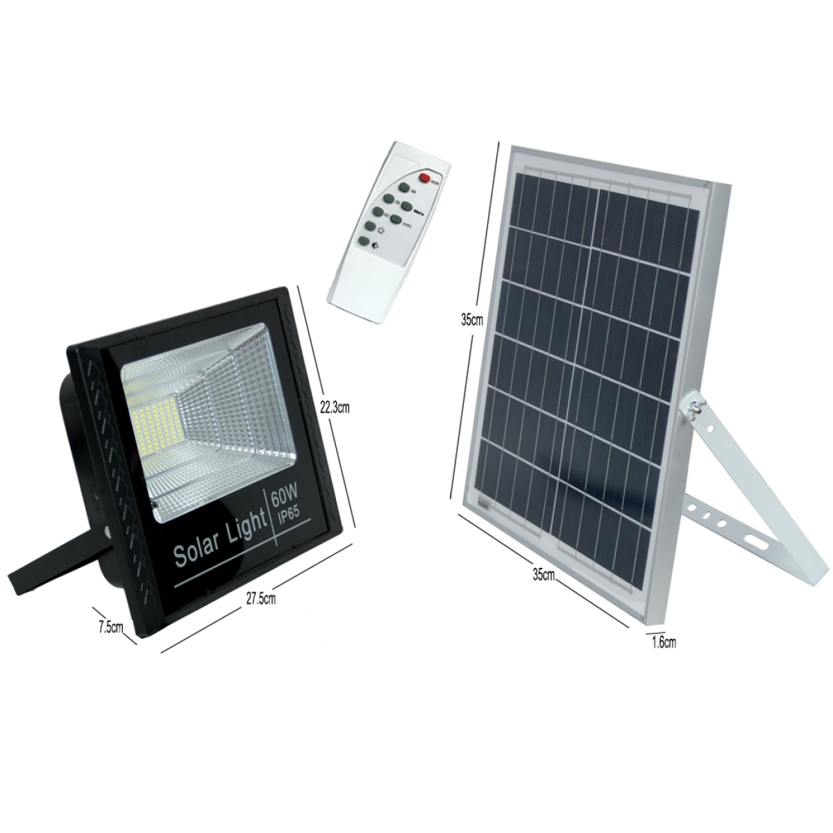 GK Ηλιακός προβολέας Led Brand 60W 3000K@@