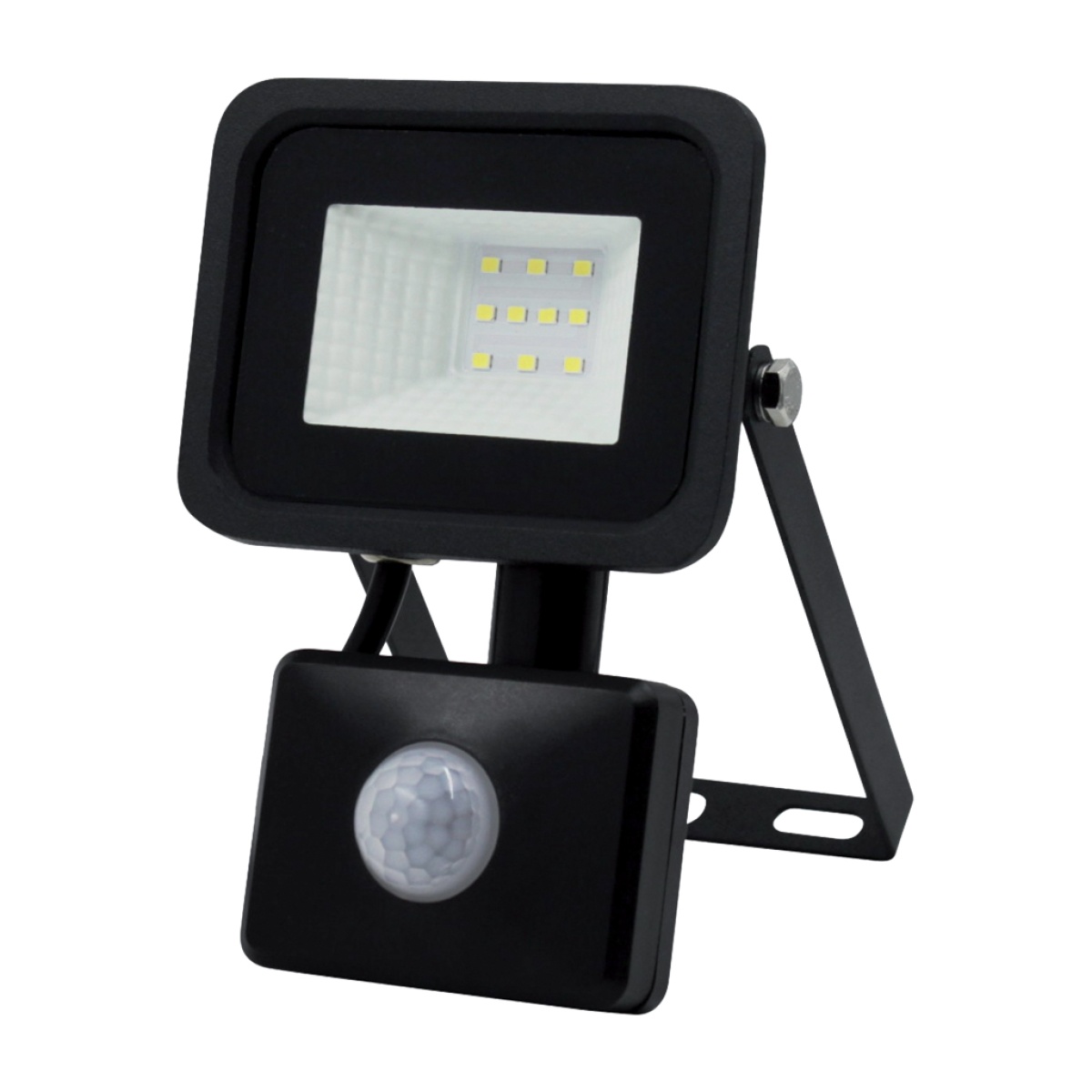 GK Προβολέας Band ZS Led 10W Sensor 6000K IP65 Μαύρος @