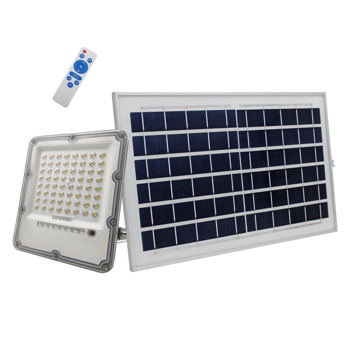 GK Ηλιακός προβολέας Ανθρακί Led Band 30W 6000K 5m Καλώδιο 8W Panel 6Ah Μπαταρία 1170lm h21.7d18d4.2cm