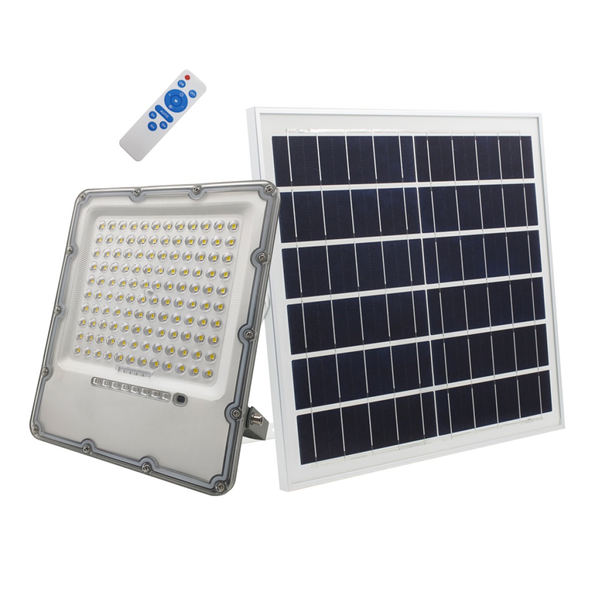 GK Ηλιακός προβολέας Ανθρακί Led Band 70W 6000K 5m Καλώδio 18W Panel 15Ah Μπαταρία 2900lm h27d22d4.2cm