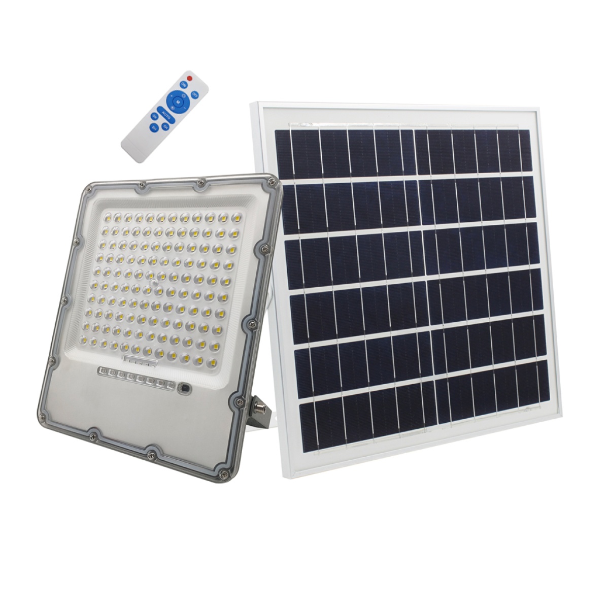 GK Ηλιακός προβολέας Ανθρακί Led Band 70W 3000K 5m Καλώδio 18W Panel 15Ah Μπαταρία 2900lm h27d22d4.2cm