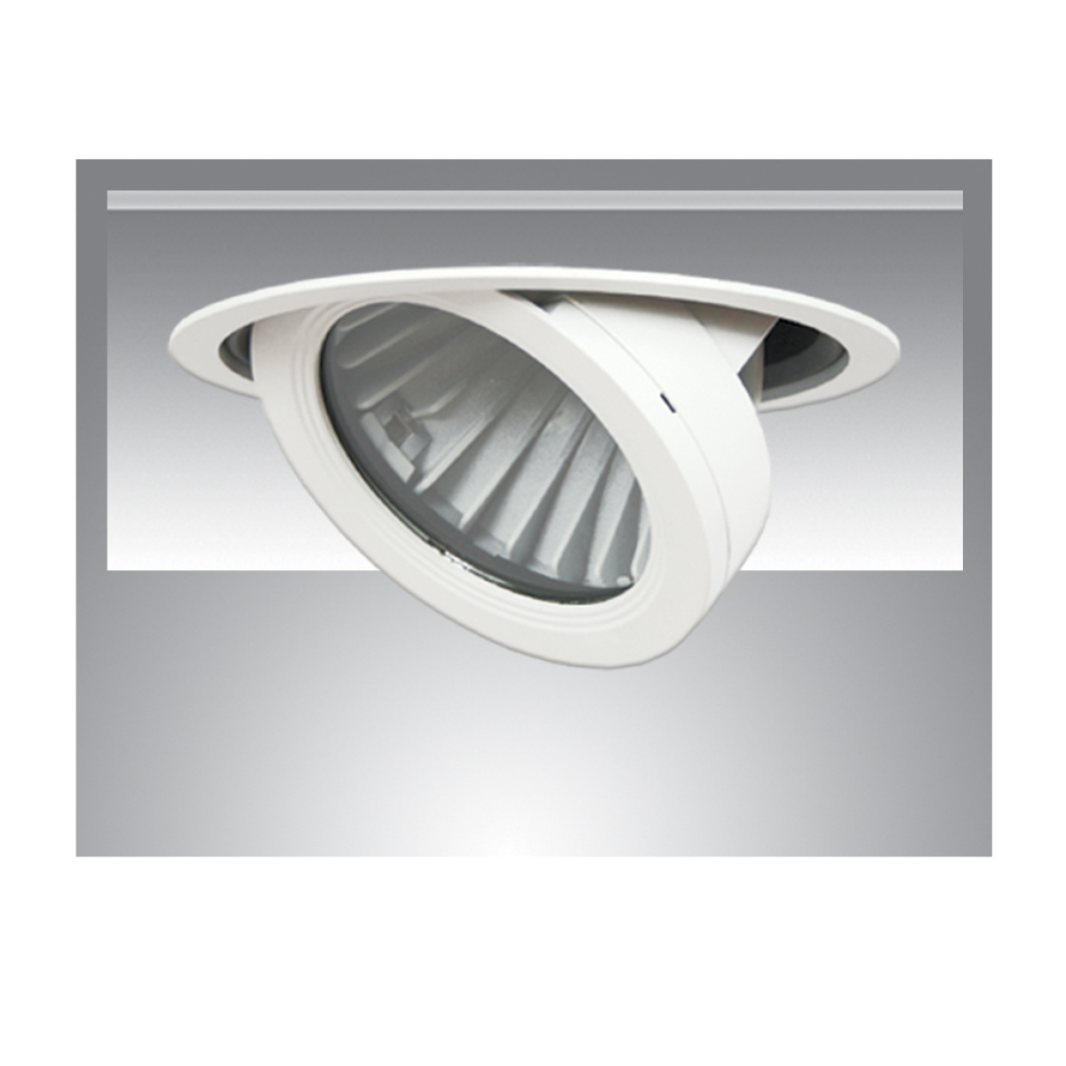 GK Χωνευτό σποτ Zoom Led 2000/3000lm Λευκό@