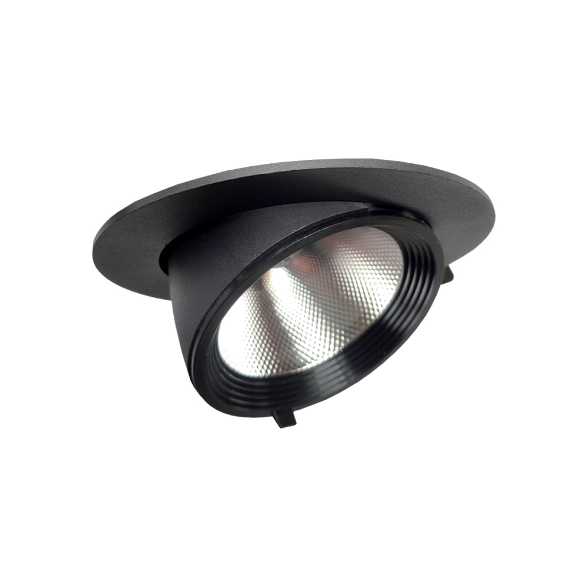 GK Χωνευτό φωτιστικό Roma 30W 3000K 36° Μάυρο 315-720mA 33-35 Volt 5 Έτη Εγγύηση Bridgelux Chip@@