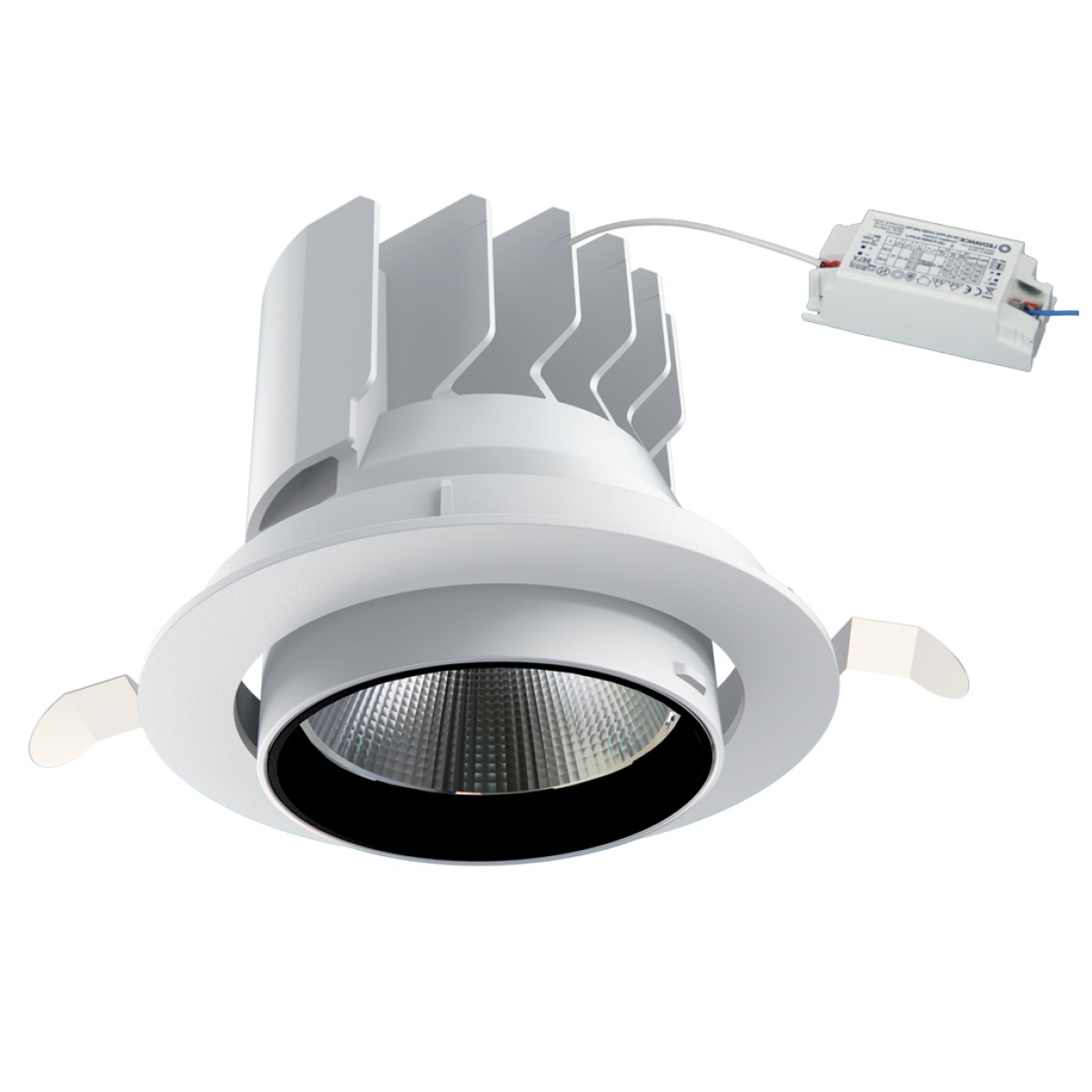 GK Χωνευτό φωτιστικό Revo Led 30W CCT3 change 3000-3500-4000K CRI>90 36° Λευκό d11h10cm 5 Έτη Εγγύηση - Image 3