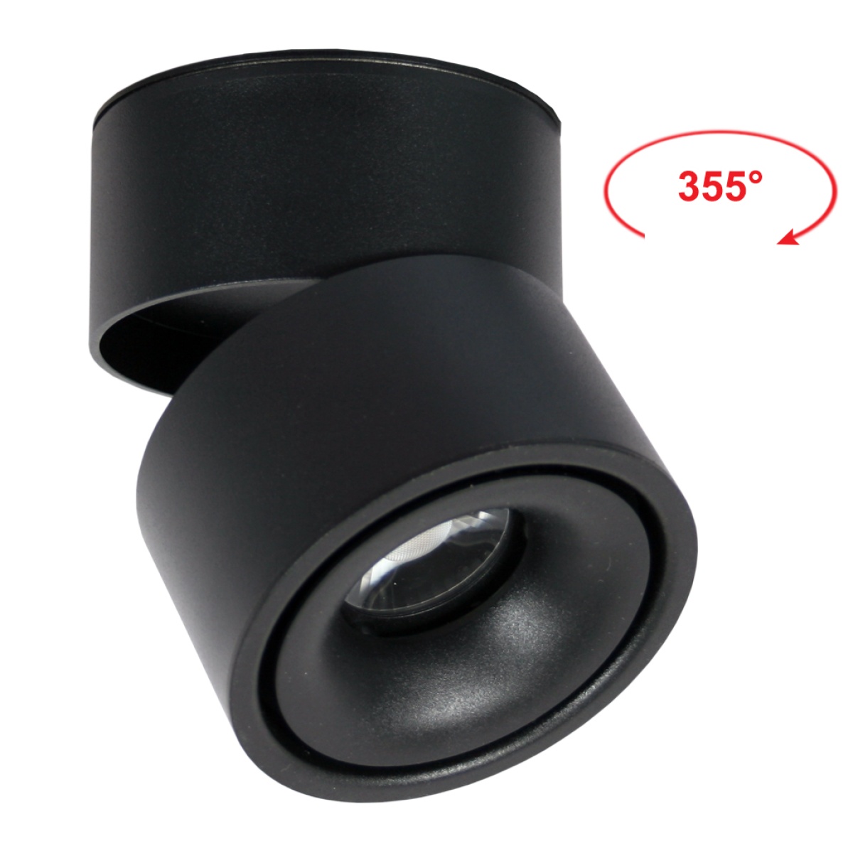 GK Φωτιστικό Led Fila 11W Μαύρο(Sandy) 3000K 24° CRI>90 230V