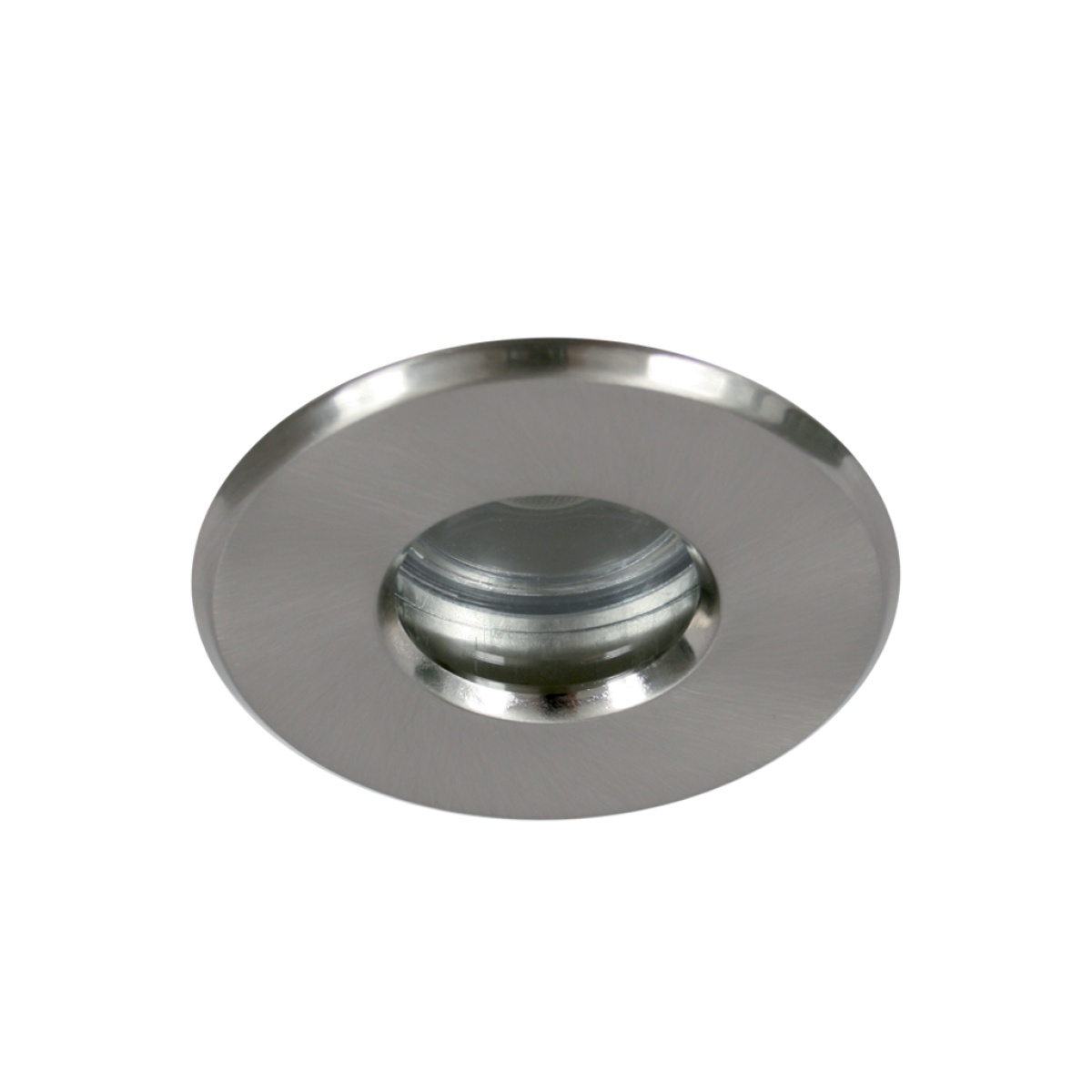 GK Χωνευτό Φωτιστικό Dol-R Στρογγυλό Nickel Mat GU10 IP65 d8.4cm