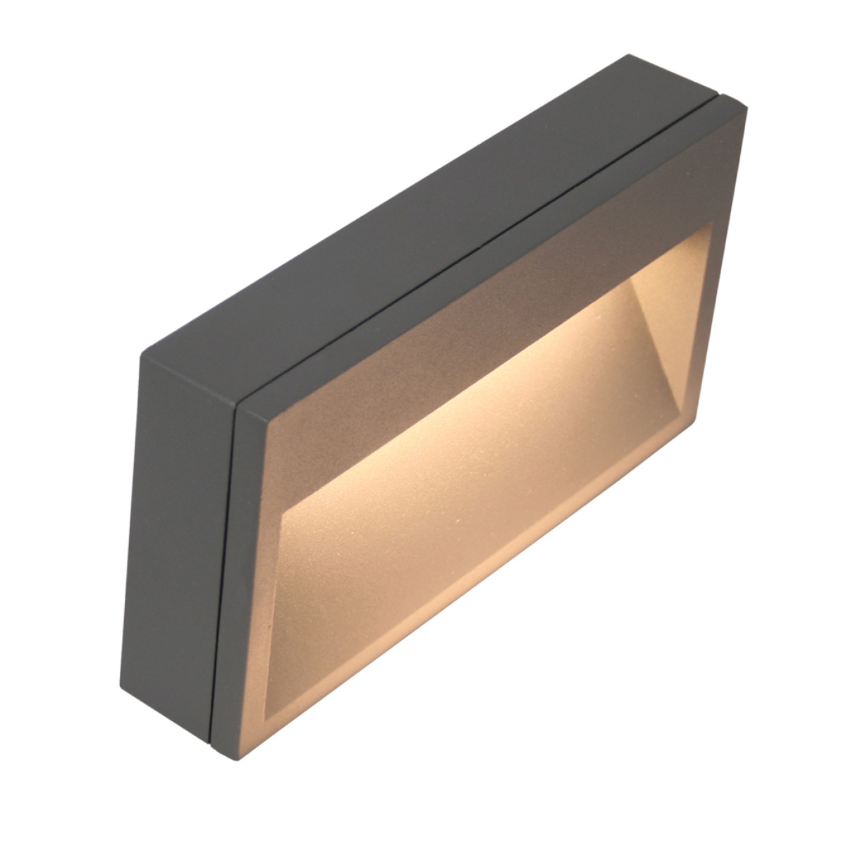 GK Εξωτερικό Ασύμμετρο Φωτιστικό Flor Led 9W 3000K IP65 Ανθρακί h10.6w20.4d4cm