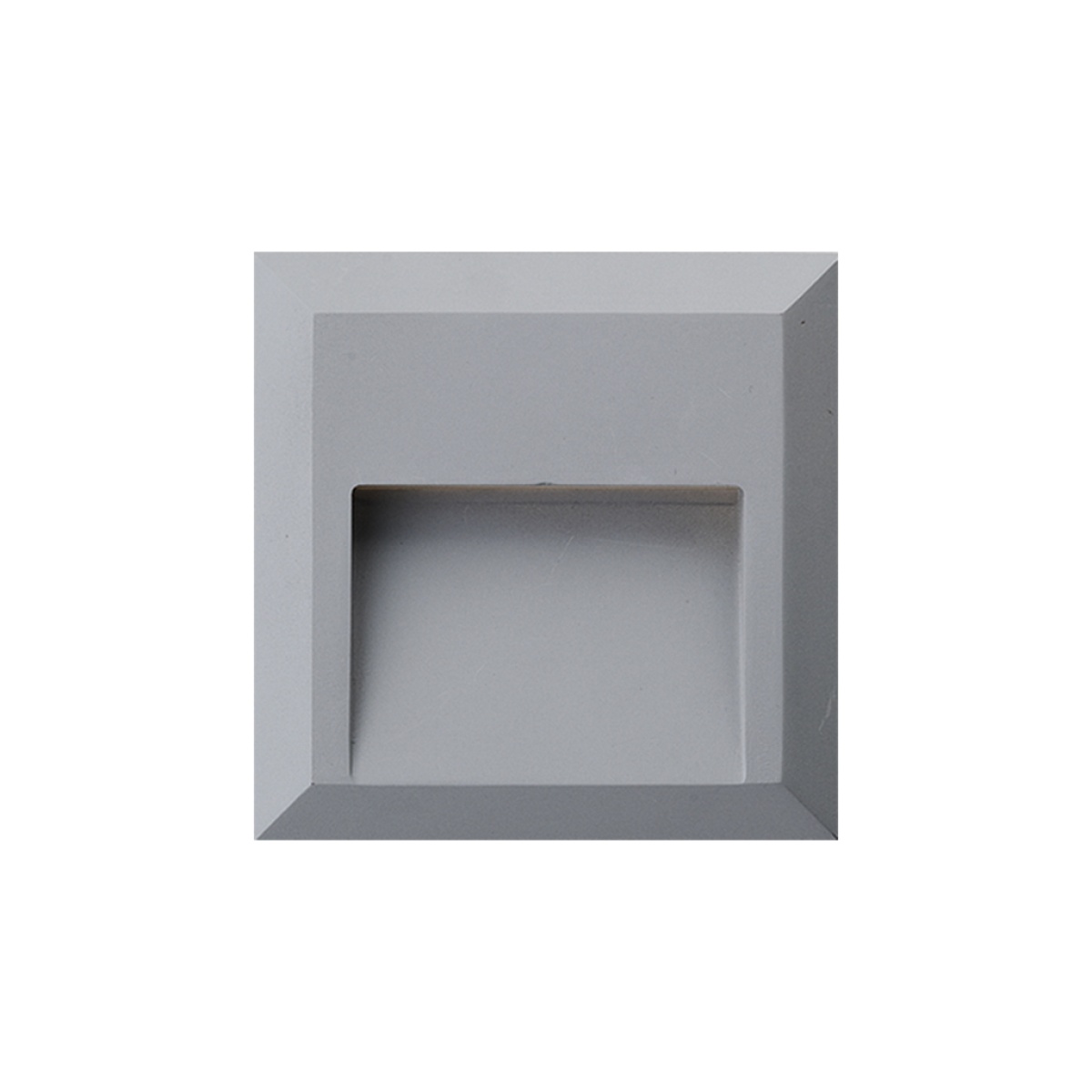 GK Φωτιστικό Shadow 2 Led 2W 3000Κ IP65 Ασημί h12.5w12.5d2.7cm @@