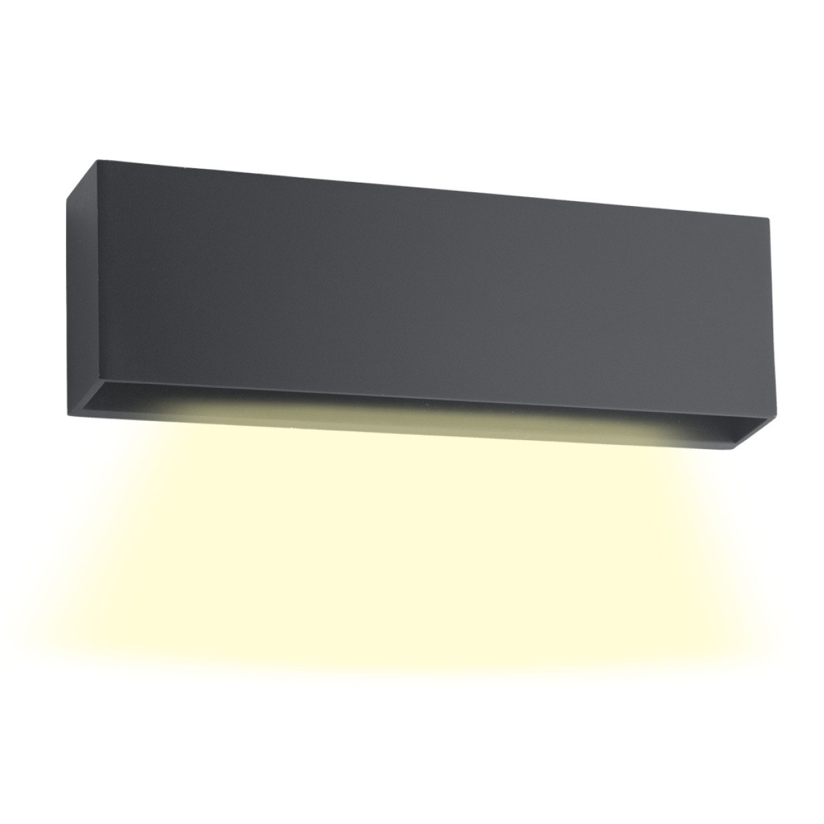 GK Επίτοιχο Φωτιστικό Led Book 6W 3000K IP65 Ανθρακί w23.5d4h8cm Seaside Class,UV protected