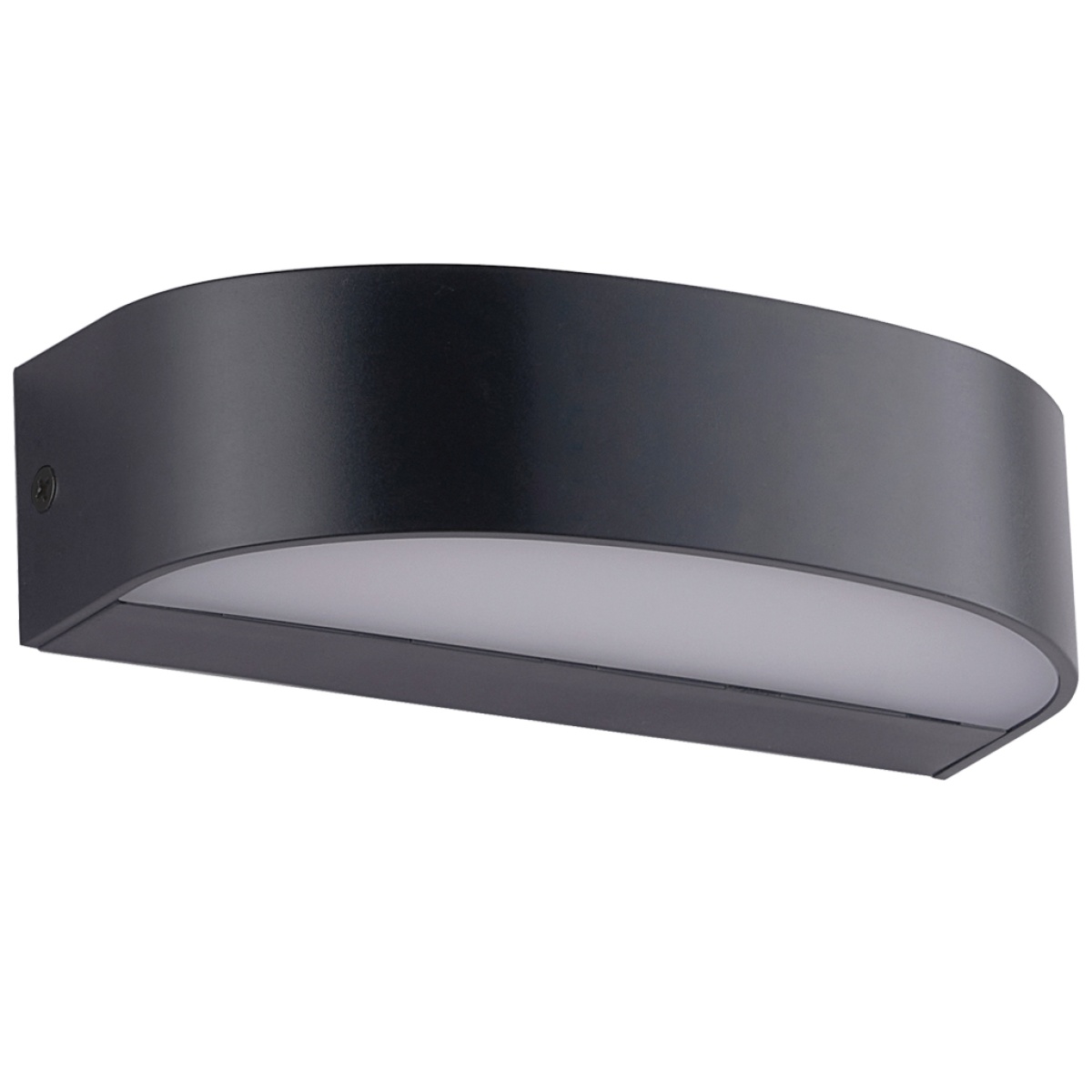 GK Επίτοιχο φωτιστικό Zip Ανθρακί Led 8W 3000K IP65 Seaside class-ABS/PC
