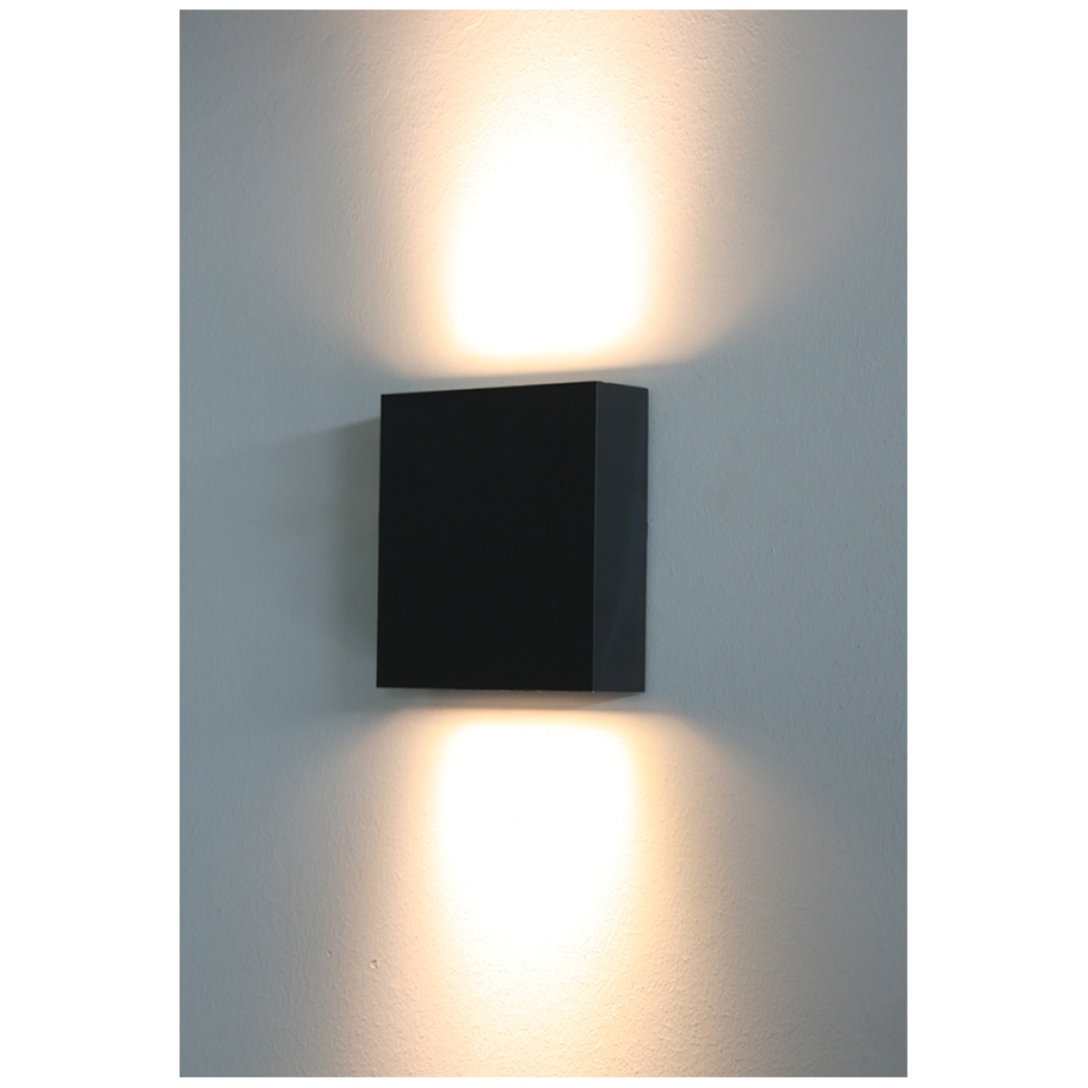 GK Επίτοιχο Φωτιστικό FRAN Ανθρακί  LED 2X3W 30° 3000K IP65 Seaside Class-ABS/PC - Image 3