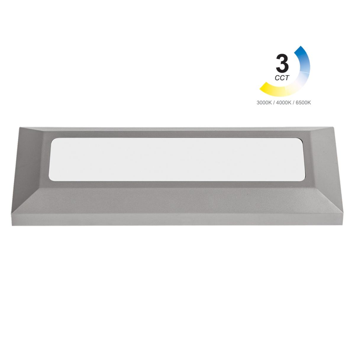 GK Φωτιστικό CERN LED 4W CCT Change 3000/4000/6500K IP65 Ασημί