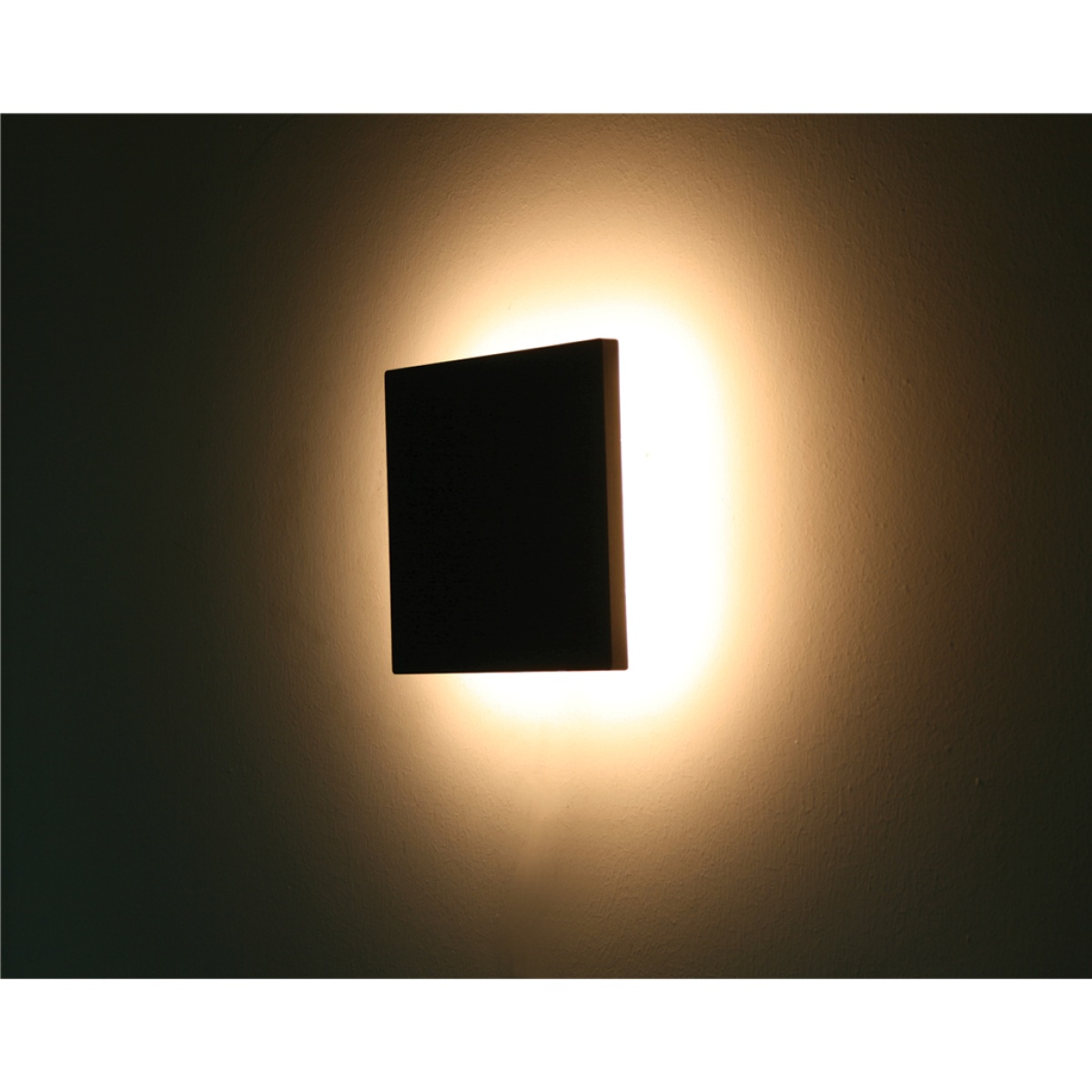 GK Τετράγωνο φωτιστικό  Moda LED 10W 3000K  IP54 Μαύρο 230V d15w15h5cm - Image 3