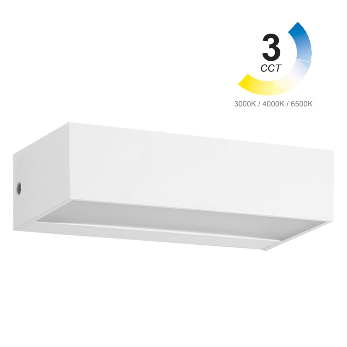 GK Επίτοιχο φωτιστικό Brick Led 9W Λευκό 3CCT Change 3000/4000/6500K IP65