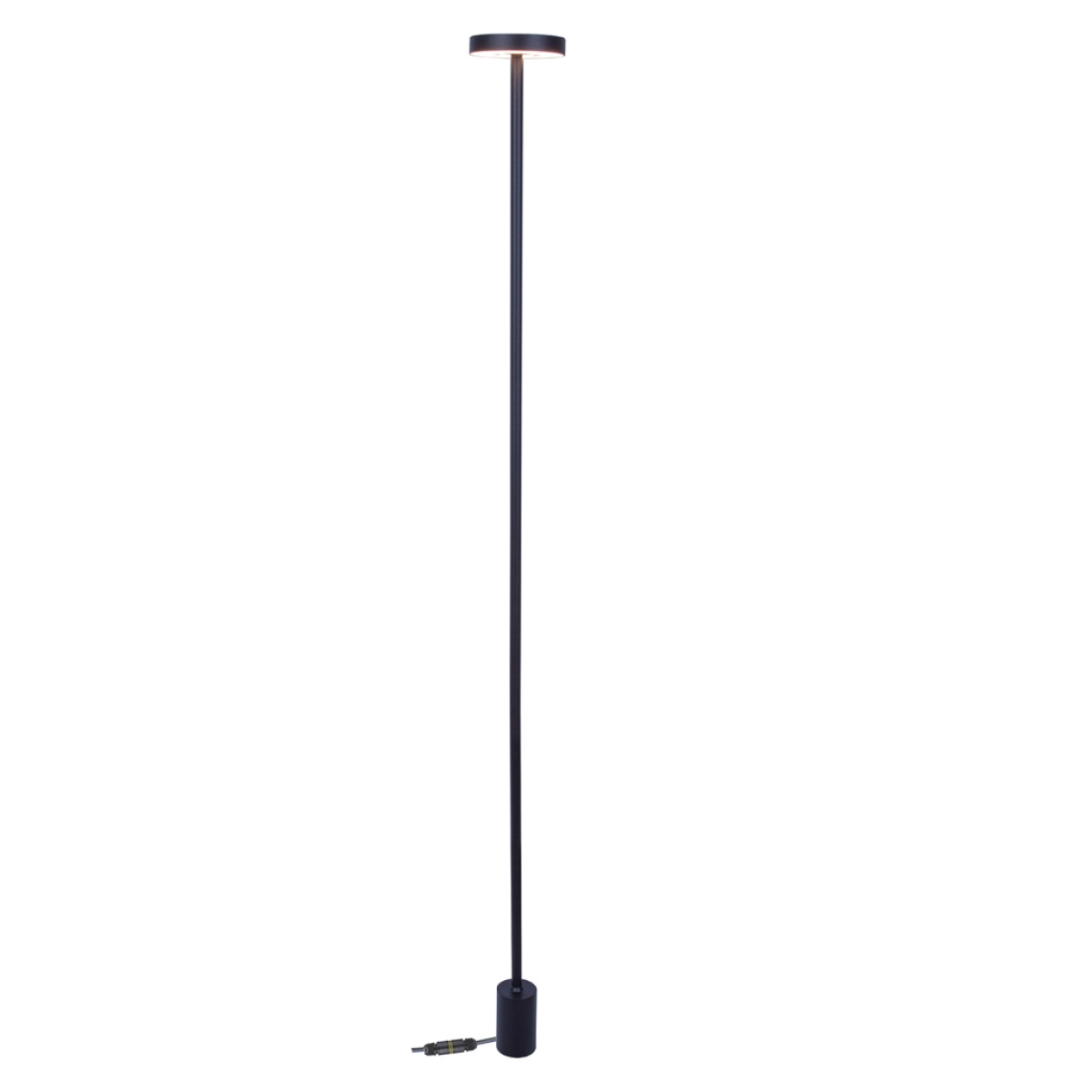 GK Φωτιστικό Nest Led 12W 3000K Μαύρο IP65  h130cm με καλώδιο 2m H05RN-F 3x1mm2 230V