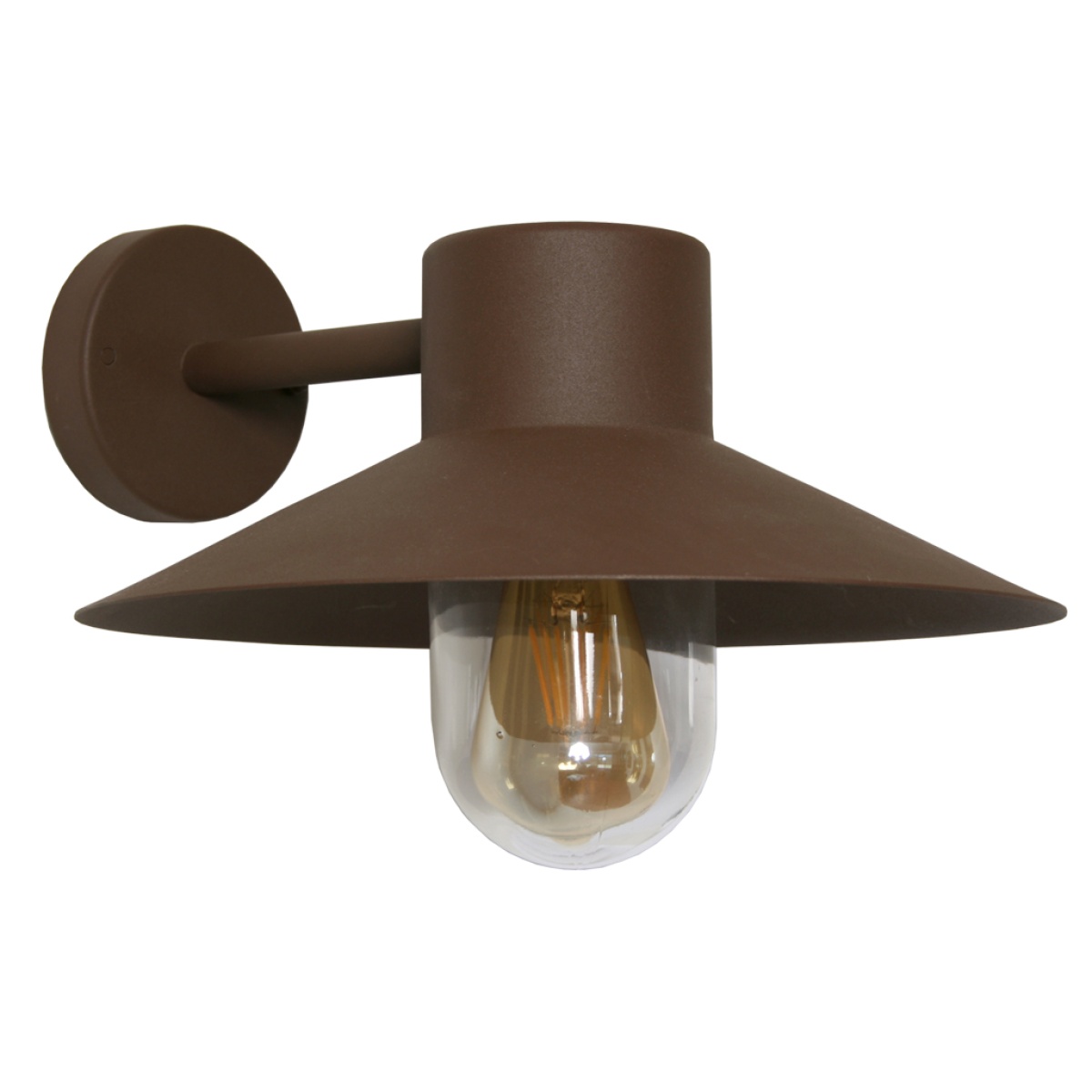 GK Επίτοιχο μεταλλικό Φωτιστικό Poper E27 max40W Corten IP44  d32.5h24cm