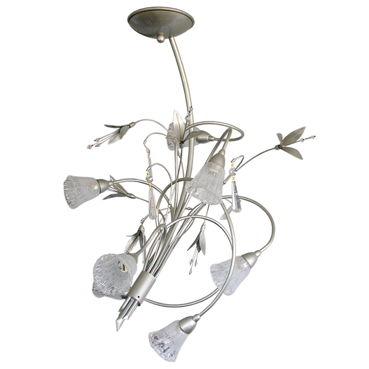 GK FRASCA Κρεμαστό Φωτιστικό 7xG9 (d.61-h.65cm, G9 40W) Νίκελ