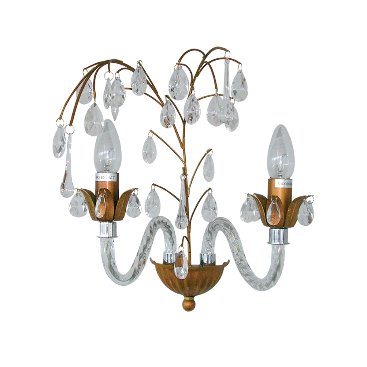 GK Επίτοιχο Φωτιστικό PRIMAVERA 2xE14 (l.34-h.36cm) Μπρονζέ