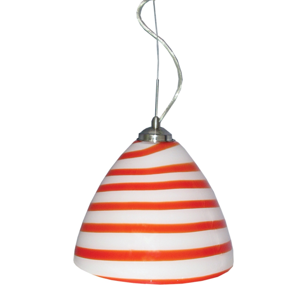 GK FLO Μονόφωτο (λευκό με κόκκινο) Φ30-h.38cm