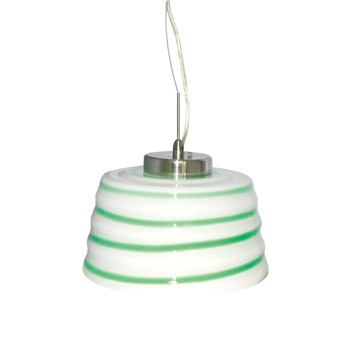 GK Coco Green μονόφωτο Φ24(λευκό με πράσινο)