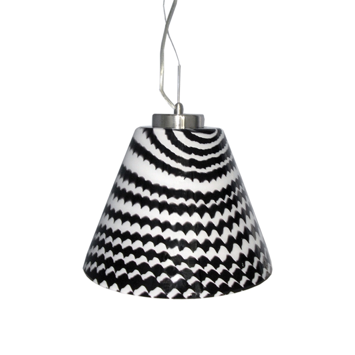 GK JX02-004 Zebra Μονόφωτο Φ34cm (Μαύρο με Λευκό)