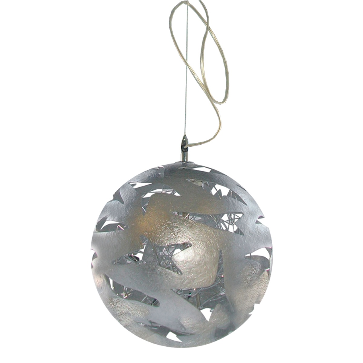 GK Κρεμαστό Φωτιστικό STELLA SILVER 10xG4 (d.40-h.120cm)