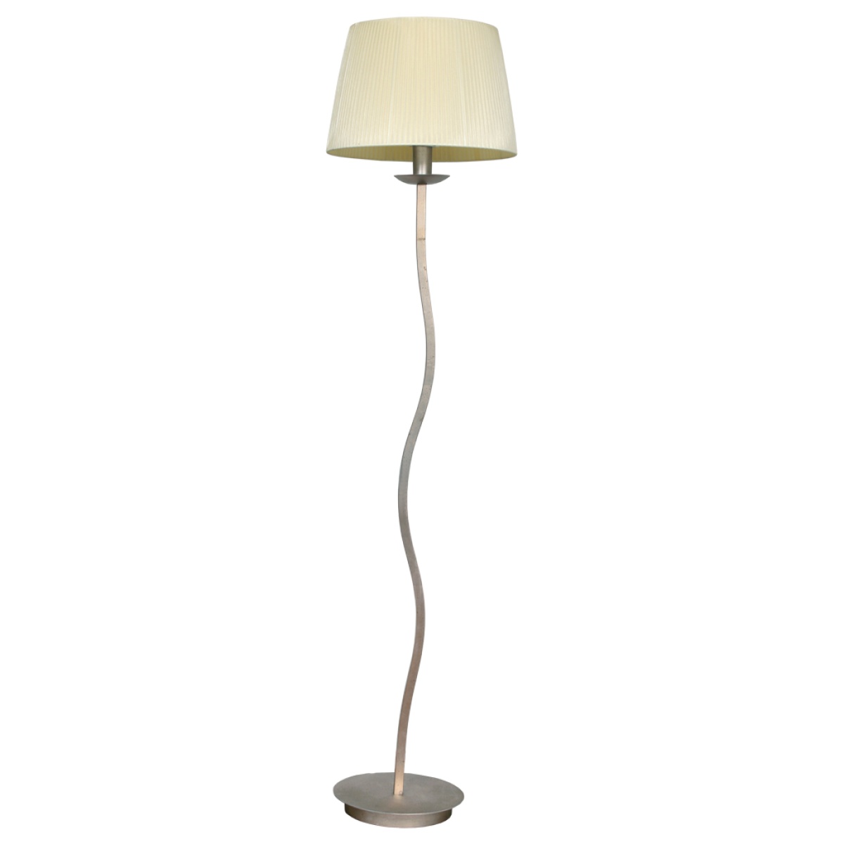 GK Φωτιστικό Δαπέδου SHADE 1xE27 με Καπέλο Εκρού (d40-h.164cm)