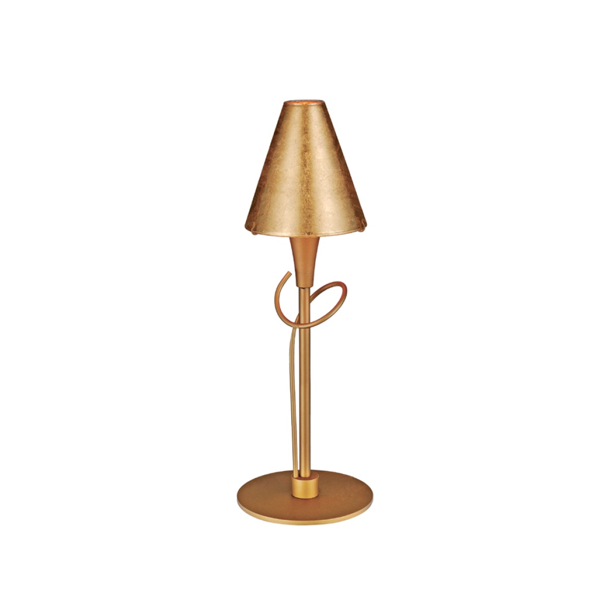 GK Επιτραπέζιο Φωτιστικό LUNA GOLD 1xG9  (d.14-h.40cm)