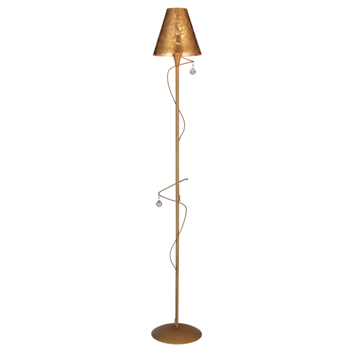 GK Φωτιστικό Δαπέδου LUNA GOLD 1xE27 (d.27-h.160cm)