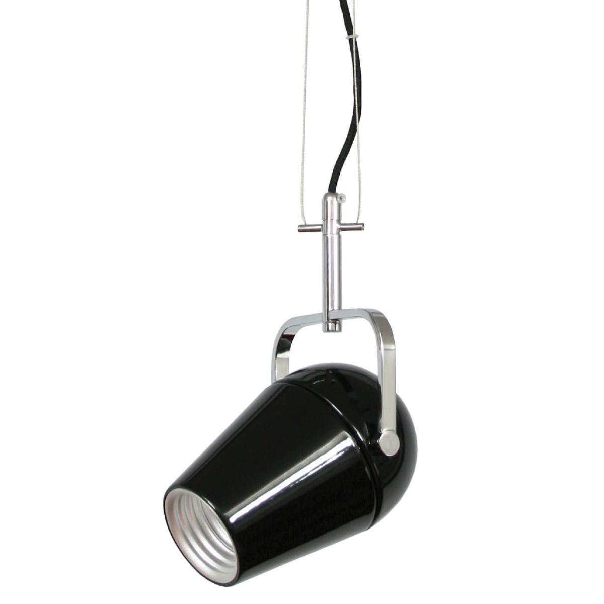 GK Κρεμαστό Φωτιστικό SERIAL 1xG9 Μαύρο (d.14,5-h.35cm)