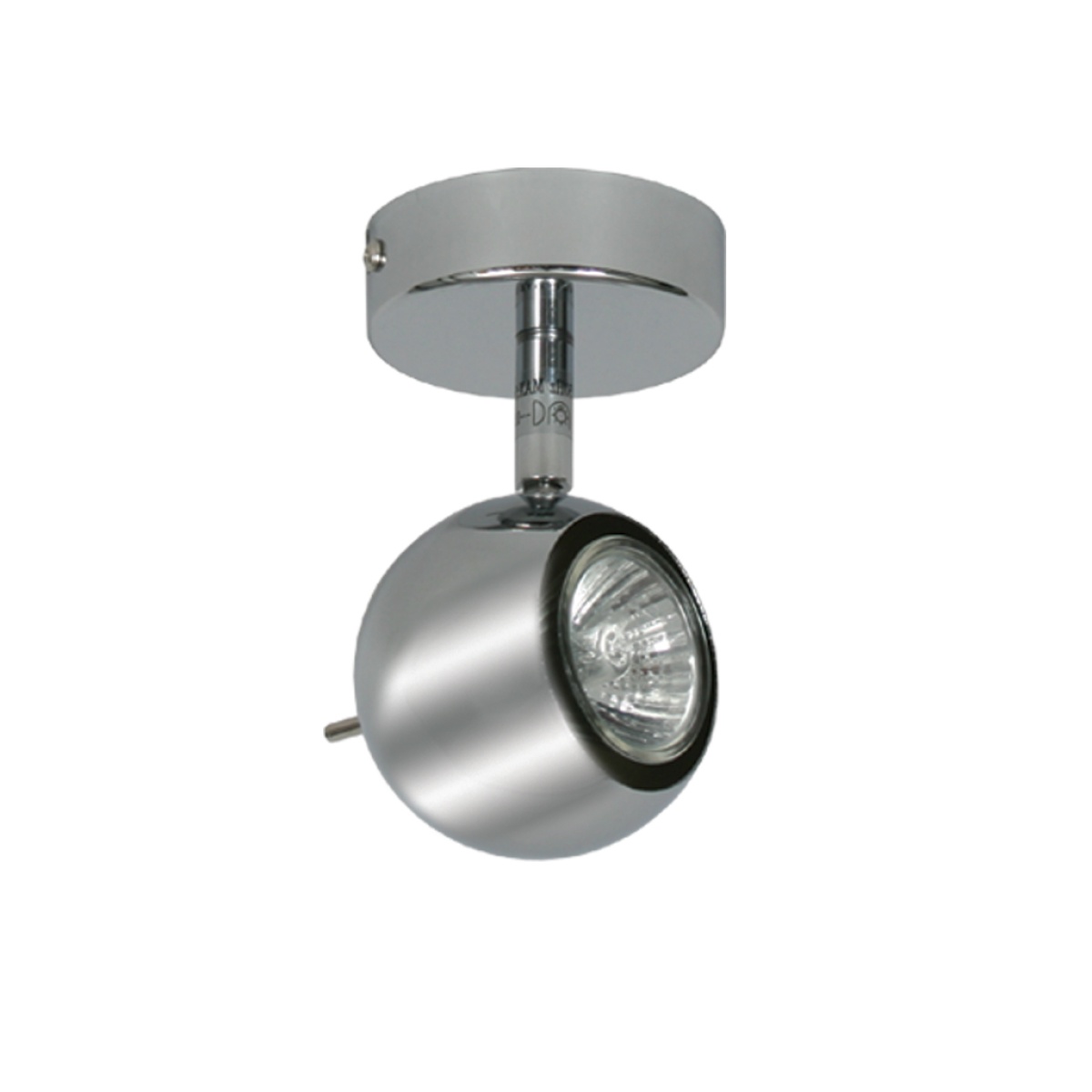 GK Σποτ LIN 1xGU10 Χρώμιο (d8-h14.5cm)